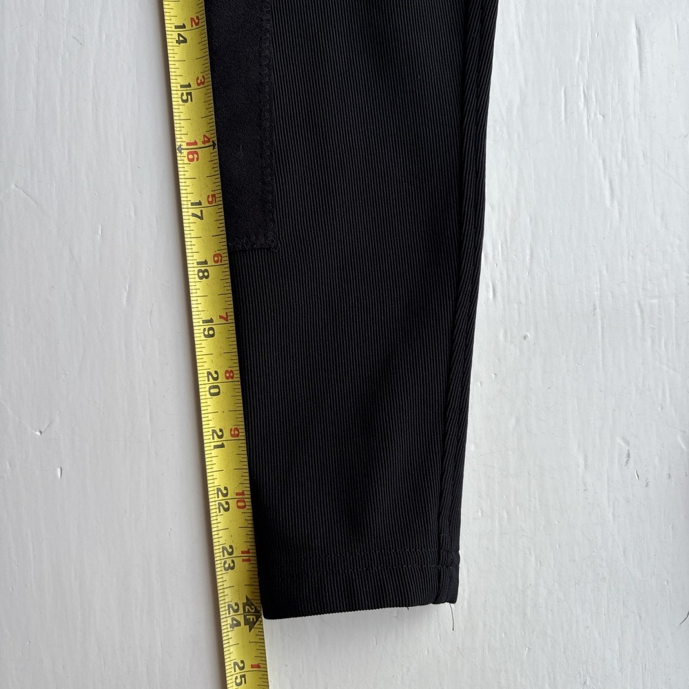 Kerrits Kids L Riding Pants Black Microcord™ Knee Patch Tights Stretch - Picture 8 of 9